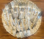 50 Pc Silverplate Salad Forks Antique Vintage Pattern Mix Lot  102