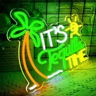 It s Tequila Time Neon Sign For Wall Decor Tequila Neon Light For Man Cave Di   