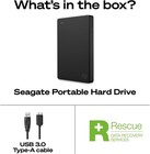 Seagate 4tb Portable Usb 3 0 External Hdd For Pc Mac Xbox Ps  1yrrescue