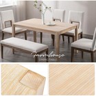 59  Farmhouse Solid Wood Dining Table rectangular Kitchen Table For Home Office