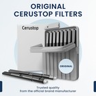 Original Cerustop Hearing Aid Filters Wax Guards  80 Count  10 Pack 