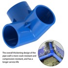 Pvc 3 Way Elbow  Lumbing Fittings Pipesocket Tee Corner Fittings Gray white blue