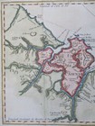 Cayenne Island French Guyana South America 1754 Bellin Engraved Coastal Map