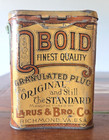 Vtg Q-boid Tobacco Vertical Pocket Tin Larus   Bro Richmond Va 1920s Qboid