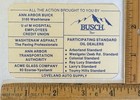 Vintage 1981 Michigan Wolverines College Football Pocket Schedule Bob Ufer Wpag