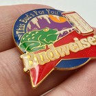 Budweiser Buds For You Frog Lapel Pin Enamel Beer Can Advertising Vintage Aminco