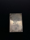 Vintage Sterling Silver Matchbox Case Cover Holder Standing Lion With Staff