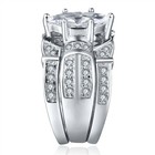 Marquise Cut Sterling Silver Trio Wedding Engagement Ring Set For Women Sz 5-11