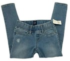 Nwt Gap Kids Girls 5 Stretch Denim Distressed Destructed Hipster Jegging Jeans