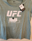 Ufc Reebok Green  respect The Fight  Short Sleeve T-shirt Size Large