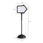 Safco Write Way Dry Erase Board Directional Arrow Sign Dual-sided And Magnetic