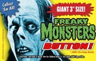 3  Monsters Buttons  Set Of 6  Authentic 1960s Repro  Famous Monsters  Free Ship