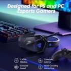 Dual Wireless Gaming Headset With Microphone For Ps5  Ps4  Pc  Mobile  Switch Us