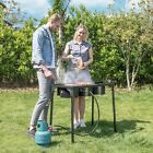Professional Outdoor 225000 Btu Stove Propane 3 Burner Portable Cooker Bbq Grill