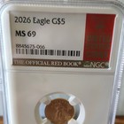 2026 American Gold Eagle  5 Ngc Ms69 0 9999 Gold West Point Business