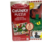 Melissa   Doug Farm Animals Wooden Chunky Puzzle 8 Pieces Fsc Certified