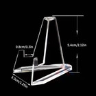 10pcs Transparent Acrylic Coin Display Stands Mini Easel Holders Collectibles