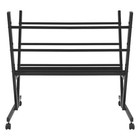 Art Storage Rack  Metal Print Rack W  Rolling Casters Stand For Artwork  Posters