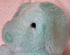 Vintage 1987 Applause Pastel Blue Green Puppy Dog Baby Stuffed Animal Plush 10   