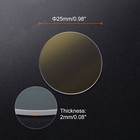 Fiber Laser Protective Window Dia 25mm  0 98   Thk 2mm  0 08   Fused Silica Lens