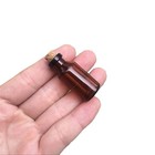 18x40x7mm 5ml Mini Brown Glass Jars With Cork Empty Tiny Glass Jars Gift 5ml    