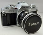 Vintage Canon Av-1 Slr 35mm Film Camera W  Canon Fl 35mm 1 2 5 Lens -film Tested