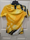 Nike Women s Size Xs Australia Soccer Jersey Yellow Black Abstract Design 