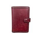 Vintage Coach Red Leather Address Book Cover With Pen Snap Closure Size S