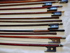19 Antique Huge Lot Mother Of Pearl Ebony Silver Quality Violin Bows Vtg Parts