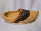 Large Vintage Dutch Holland Wooden Hand Carved Clog Shoe Wall Decor Hangs
