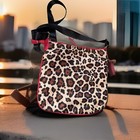 Betsey Johnson Leopard  Pink Print Crossbody Bag