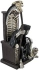 Dark Master Grim Reaper Skeleton Throne Gothic Figurine Death Statue Home D  cor
