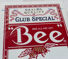 Bee Playing Cards Deck Casino Quality Club Special Diamond Back Red New Poker 92
