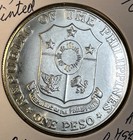 1967 Philippines Silver One 1 Peso Proof Like Bu Condition Coin Only 100 000 Mtd
