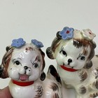 Vtg Pair Nippon Yoko Boeki Sitting Dog Figurines Handpainted Porcelain Japan