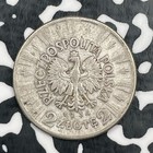 1934 Poland 2 Zlote Lot n0838 Silver  Old Cleaning  Y 27