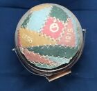 Antique Sewing Bucket With Dated Signed Cushion