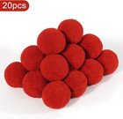 20 Pieces Red Pom Poms Balls 2 Inch For Diy Craft Valentines Day Costume Supplie