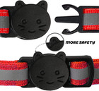 2 Pack Reflective Cat Collar Breakaway With Bell personalized Kitten Collars adj