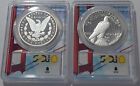 2023 S Proof Silver Morgan Peace Dollar Pcgs Pr70 Bridge First Day Of Issue Ana