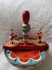 1940   s Mfz Vintage Tin Litho Spinning Top W  Musicians  U s  Zone Germany