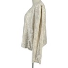 Vtg Scala Beaded Silk Embroidered Jacket Set Cream Xxl Party Evening Holiday