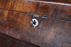 Antique Burr Walnut Writing Slope     Victorian Portable Desk With Key     35 X 22 