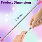 Quynhni Dance Baton batons For Twirling 22 Inches Stainless Steel 22  Pink