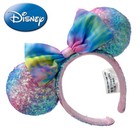 Disney  Parks Pastel Rainbow Tie Dye Headband Minnie Mouse Ears Disneyland Gift