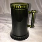 Antique Hampshire Pottery Jst   Co  17 Mugs Rare - Green Gloss Mint- Keene Nh