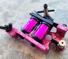 Custom Metallic Pink Lightweight Shader Tattoo Machine Candy Pink Prism Handmade