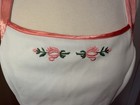 Vtg  Chris Evert Tennis Dress White Pink Trim Embroidered Sz 14 1970   s Rare Find