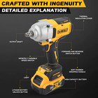 Dewalt Dcf900 20v 1 2  Brushless High Torque Impact Wrench   Battery   Charger