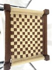 Vintage Hand Woven Stool Brown